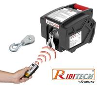 Verricello/Argano/Paranco elettrico 12V 2000 lbs telecomando wireless Ribitech