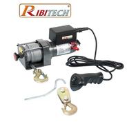 Verricello/Argano/Paranco elettrico 12V 2500 lbs con telecomando Ribitech - PE12