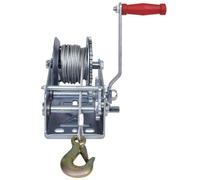 VERRICELLO ARGANO PARANCO MANUALE CAVO D'ACCIAIO 10 MT 900KG BARCA 2000 LB OX