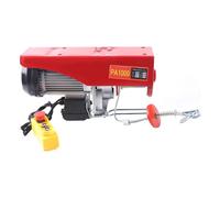 Verricello elettrico, 1000 kg, altezza di sollevamento: 12 m, cavo per argano motore, 1600 W, motore in rame, puleggia, gru, velocità di sollevamento, paranco a catena