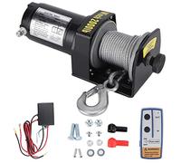 Verricello elettrico 12 V 2000 lbs Verricello fuoristrada telecomandato per carichi pesanti con di ingranaggi planetari per il recupero di veicoli marini ATV UTV Car Truck Boat