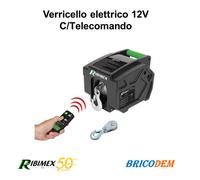Verricello elettrico telecomandato Ribitech PE12V/T