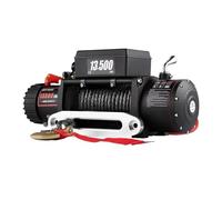 Verricello elettrico 13500LBS Verricello Elettrico 12v 27M/92FT Corda Sintetica Di Sollevamento Treuils Paranco Per 4X4 Auto Rimorchio ATV Camion Paranco Elettrico Telecomandato