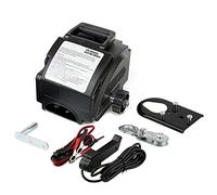 Verricello elettrico, 300 W, 12 V, forza di trazione nominale, 2000 kg, verricello elettrico con gancio e telecomando, 203 x 218 x 170 mm