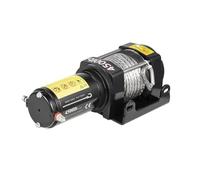 Verricello Elettrico 3000-13500LBS 12V Con Telecomando For 4X4 Syntheic Car Trailer Corde Cinghia Di Traino ATV Truck Off Road Facile Da Usare(4500lbs Silver Rope)