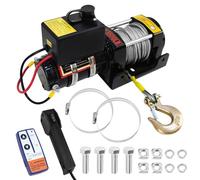 Verricello Elettrico 3500lb/1588kg, Verricello Elettrico 12V con Telecomando Wireless e Manuale, Motore in Rame Impermeabile Perfetto per il Recupero Autonomo di Veicoli Off Road Leggeri