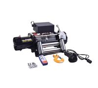 Verricello elettrico Argani elettrici Verricello elettrico 12V/24V 3000LB | Verricelli con cavo in acciaio 8M telecomandati Per rimorchio Per auto fuoristrada Per carichi pesanti ATV(12V 3000LB)