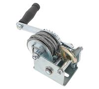 Verricello Elettrico, Argano manuale manuale a cricchetto, rimorchio a manovella marina piccolo for barche da carico 500 libbre in metallo Mini 500 libbre for auto, miglioramento della casa