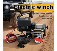 Verricello elettrico da 2000 libbre Verricello montato su veicolo Verricello per auto portatile di autosalvataggio per fuoristrada 12V/24V con telecomando wireless