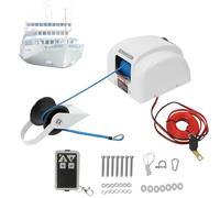 Verricello elettrico da 45 libbre,kit verricello for ancora marina for acqua salata,verricello for ancora for barche da 12V con telecomando e 100 piedi di pre-corda,for motoscafi, ancore Wench