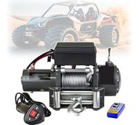 Verricello elettrico da 800 W, rimorchio impermeabile resistente, con telecomando wireless e cablato, motore in rame puro, gancio antiscivolo rinforzato