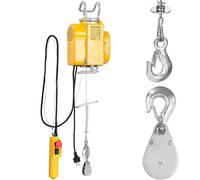 Verricello elettrico da officina a fune, portata 600 kg, lunghezza 18 m.