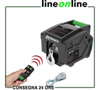 Verricello elettrico telecomandato Ribitech PE12V/T per auto Argano MAX 5000 kg