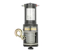 Verricello elettrico, verricello con telecomando, dispositivo di sollevamento elettrico, IP67, impermeabile, argano fuoristrada, per fuoristrada, ATV, 6 m, cavo in acciaio