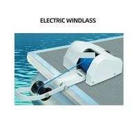 Verricello for ancora for barche 12V, verricello elettrico for elettrica for navi e yacht per barca, camion, rimorchio(White)