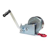 Verricello In Acciaio Da 1600Lb-3000Lb, Con Fune In, Resistente Alla Ruggine, Traino Orizzontale, Funzionamento Manuale, Base Rinforzata, Installazione Facile(1600Lb/700kg,20m/66ft)