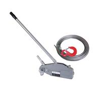 Verricello manuale a fune, argano a leva 800KG + cavo 20 metri diametro 8.3mm