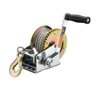 Verricello manuale a fune max 350kg corda metallica 10m 3,1:1 Argano a mano