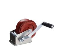 Verricello manuale a mano nera da 1600 libbre di alta qualità, verricello for verricello for barche con verricello con cinghia for ancoraggio Veicolo stradale(C)