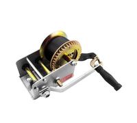 Verricello manuale, cinghia sintetica extra lunga da 8 m, capacità di 900 kg, ideale per rimorchi auto o barche, strumento di traino pesante e affidabile.