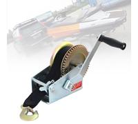 Verricello manuale durevole, capacità di carico da 500 a 3.500 libbre, ideale per tirare, sollevare e trainare barche, rimorchi e camion argento 1000lbs(8m)