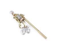 Verricello Manuale, Estrattore for cavo a cricchetto in stile giapponese 3T 3 ganci, estrattore for fune in acciaio a mano, impugnatura for cavo a cricchetto