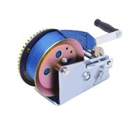 Verricello manuale, Staffa di montaggio for argano da 2500 libbre, manuale con cinghia 8 m, acciaio zincato n. 45 for un sollevamento efficiente,per roulotte e rimorchio per barche