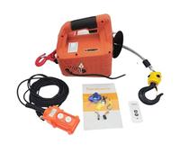 Verricello per barche, 500 kg di carico elettrico portatile, verricello trazione paranco manuale/telecomando/controllo del filo strumento sollevamento