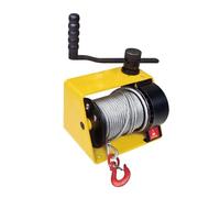 Verricello per rimorchio, Argano manuale da 250 kg con imbracatura di sollevamento, argano in acciaio zincato autobloccante for lavori traino barche, camion e auto,per auto camion barca