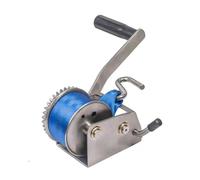 Verricello per rimorchio, Argano manuale in acciaio inossidabile resistente da 700 libbre, mini argano a cricchetto portatile, for lavori in acqua salata,per auto camion barca