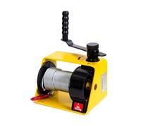 Verricello per rimorchio per barche Verricello a vite senza fine autobloccante con ingranaggio a vite senza fine da 250 kg con freno Trattore for carichi pesanti Piccola gru manuale con fune e gancio