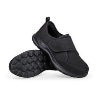 VERROL Scarpe Diabetiche per Uomo e Donna con Benda Regolabile Pantofole Ortopediche Extra Larghe Leggere Traspiranti Comode Scarpe da Passeggio Casual per Anziani con Piedi Gonfi