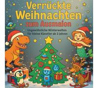 Verrückte Weihnachten zum Ausmalen