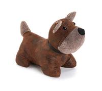 Versa 20270133 Fermaporta a fomra di Cane, Tela, Marrone, 27x13x22 cm