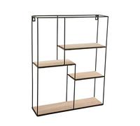Versa 20850020 Scaffale Parete, Metallo, Marrone, 40x11x50.5 cm