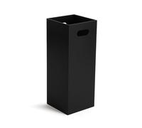VERSA Basic - Portaombrelli in legno MDF nero, 53 x 21 x 21 cm, colore: Nero