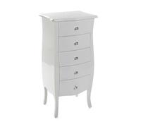 VERSA Comodino Cagliari Glam Style, Misure (H x L x L) 100,0 x 36,0 x 48,0 cm, Legno Bianco