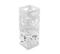 VERSA Design Portaombrelli per Ingresso, Corridoio, Camera, Giardino. Portaombrelli Piccolo e Moderno, Misure (A x L x l) 52 x 18 x 18 cm, Metallo, Colore Bianco
