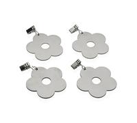 Versa Pinza di Supporto per tovaglie, in Lega di Zinco, 7 x 6,8 cm, 4 Pezzi