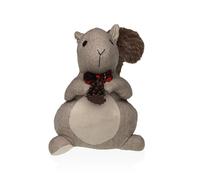 VERSA Porta Scoiattolo Grigio, Misure (H x L x L) 22 x 22 x 17 cm, Bianco