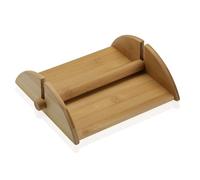 Versa Portatovaglioli in bambù stile rustico, Misure (H x L x L) 5,8 x 17,8 x 19,0 cm, Legno, Marrone