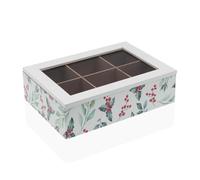 Versa Scatola per infusioni Agrifoglio Legno 17 x 7 x 24 cm