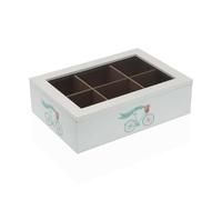 Versa Scatola per infusioni Bicicletta Legno 17 x 7 x 24 cm