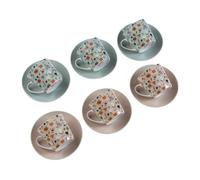 Versa Set di 6 Tazze da tè con Piatto Giacinta Porcellana