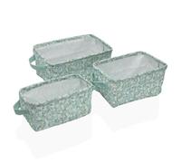 Versa Set di cestini Bellis Textil 18 x 14 x 28 cm 28 x 18 x 14 cm