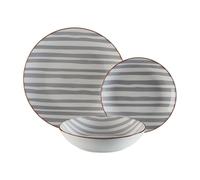 Versa Set di stoviglie Venezia 18 pezzi grigio porcellana