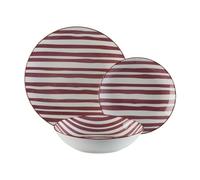 Versa Set di stoviglie Venezia 18 pezzi marrone porcellana