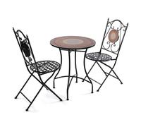 Versa Set Tavolo con 2 Sedie Fiji 60 x 71 x 60 cm