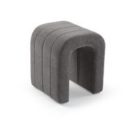 Versa Sgabello Imbottito Grigio Scuro