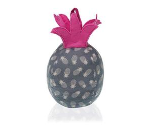 Versa Sujetapuertas Piña Fermaporta Ananas Decorativo, Tela, Multicolore, 22 x 13 x 13 cm
